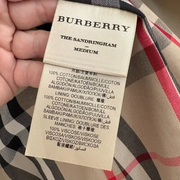 Burberry The Sandringham Heritage Trench Short Coat England Size US 0 XS - Picture 13 of 16